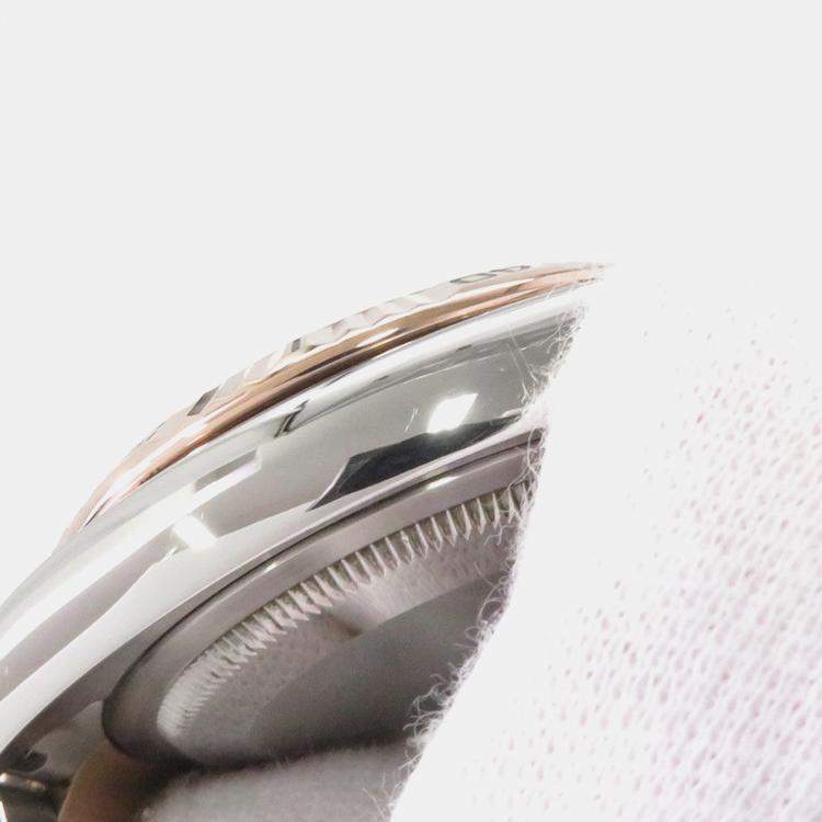 مملوكة مسبقًا Rolex Datejust 116261 Automatic White 18k Rose Gold Stainless Steel Men's Wristwatch 36 mm