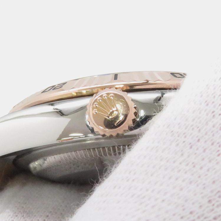 مملوكة مسبقًا Rolex Datejust 116261 Automatic White 18k Rose Gold Stainless Steel Men's Wristwatch 36 mm