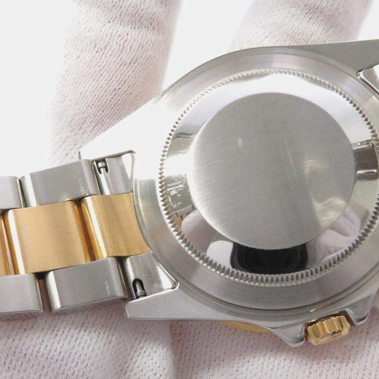 مملوكة مسبقًا Rolex GMT-Master II 16713 Automatic Brown 18k Yellow Gold Stainless Steel Men's Wristwatch 40 mm