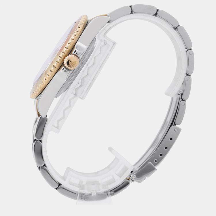 مملوكة مسبقًا Rolex GMT-Master II 16713 Automatic Brown 18k Yellow Gold Stainless Steel Men's Wristwatch 40 mm