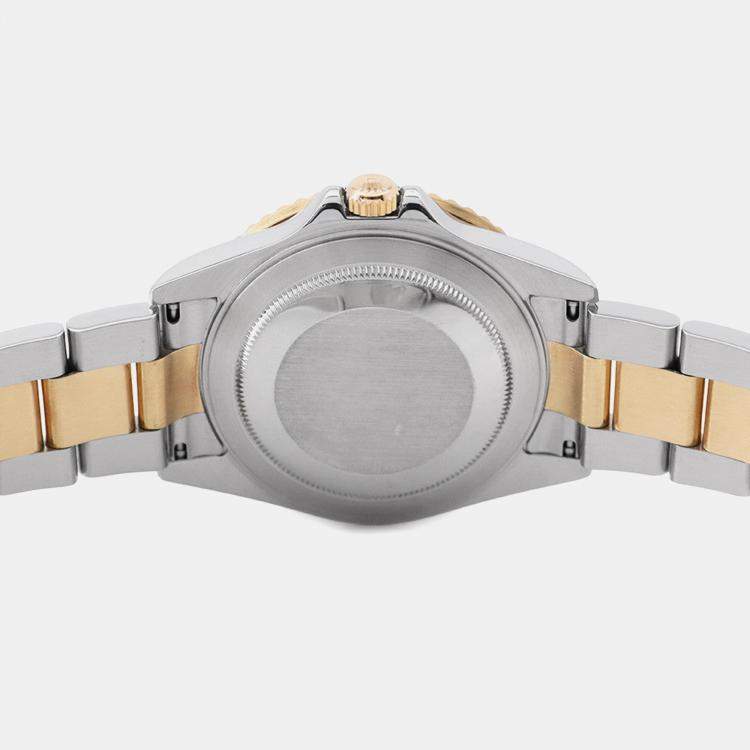 مملوكة مسبقًا Rolex GMT-Master II 16713 Automatic Brown 18k Yellow Gold Stainless Steel Men's Wristwatch 40 mm