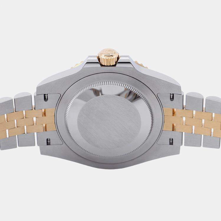 Pre Owned Rolex GMT-Master II 126713GRNR Automatic Black 18k Yellow Gold Stainless Steel Men's Wristwatch 40 mm