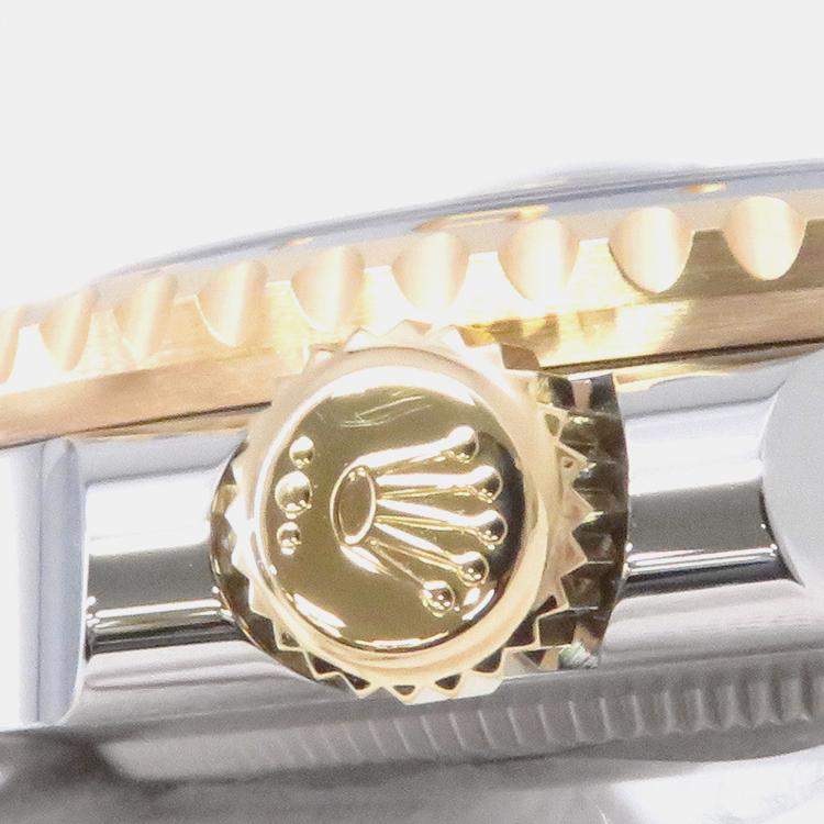 Pre Owned Rolex GMT-Master II 126713GRNR Automatic Black 18k Yellow Gold Stainless Steel Men's Wristwatch 40 mm