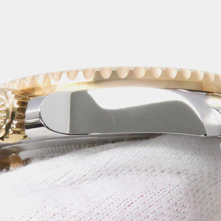 Pre Owned Rolex GMT-Master II 126713GRNR Automatic Black 18k Yellow Gold Stainless Steel Men's Wristwatch 40 mm