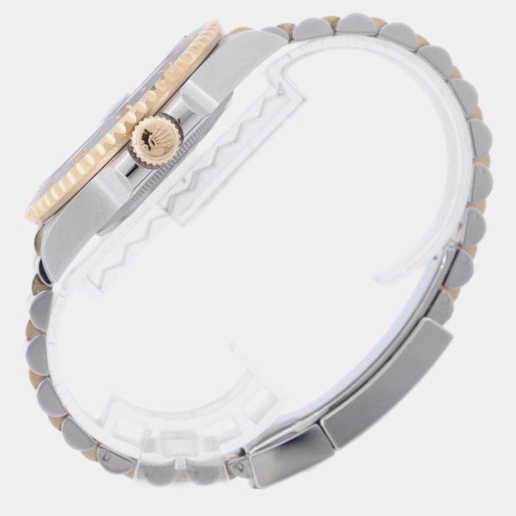 Pre Owned Rolex GMT-Master II 126713GRNR Automatic Black 18k Yellow Gold Stainless Steel Men's Wristwatch 40 mm