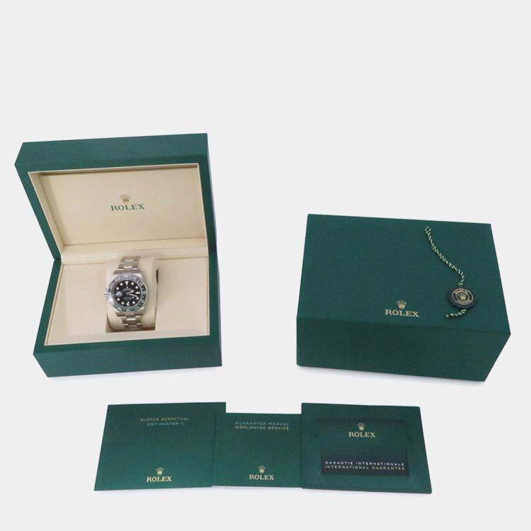 Pre Owned Rolex GMT-Master II Automatic 126720VTNR Black Stainless Steel Men's Wristwatch 40 mm