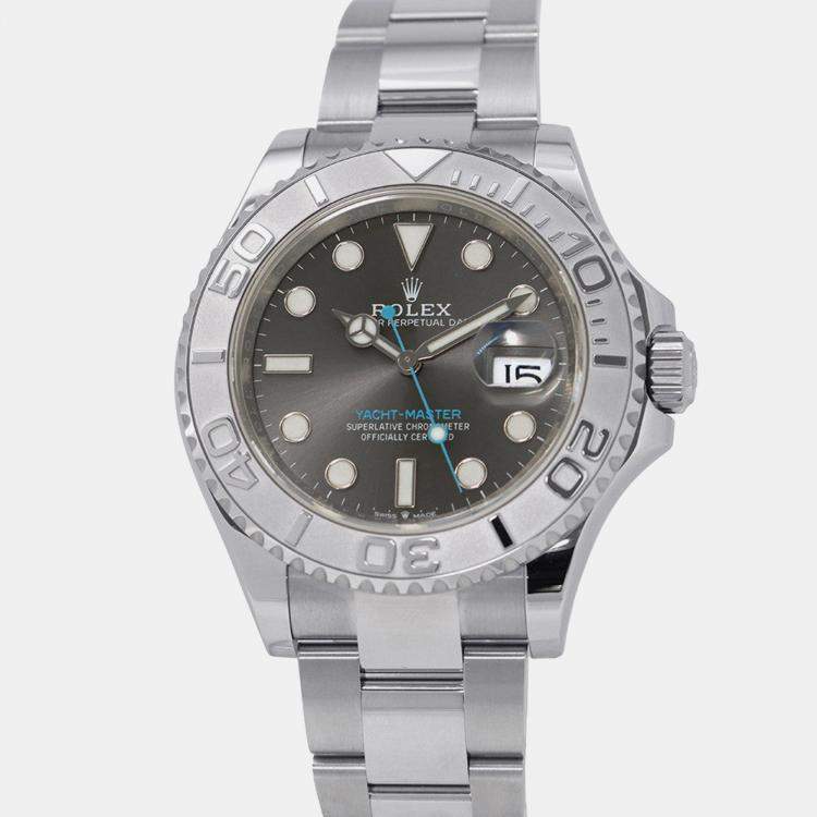 Pre Owned Rolex Yacht-Master 126622 Automatic Grey Stainless Steel Men's Wristwatch 40 mm