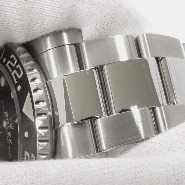 Pre Owned ساعة يد رجالية رولكس جي إم تي ماستر II 126710GRNR أوتوماتيكية ستانلس ستيل سوداء 40 ملم