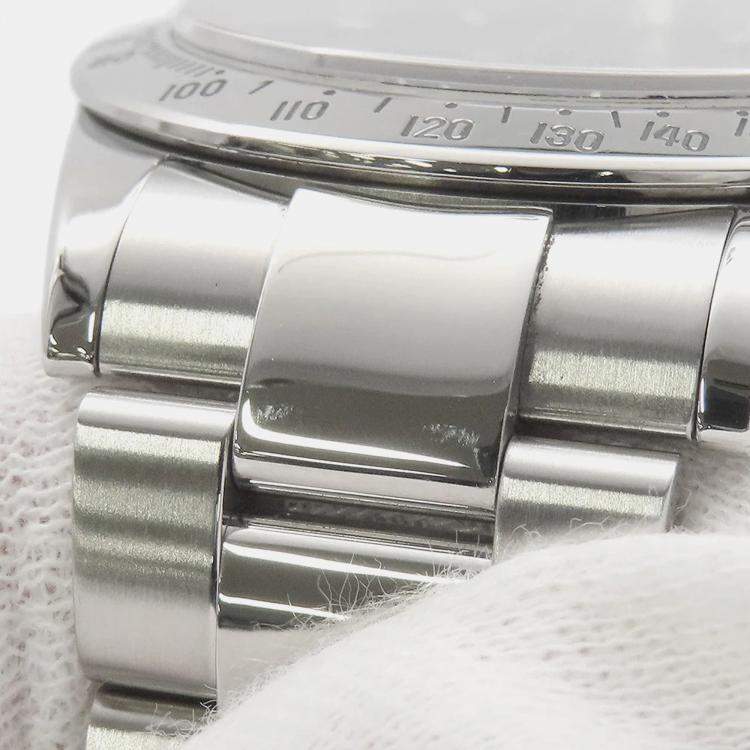 Pre Owned Rolex Cosmograph Daytona 116520 Automatic Black Stainless Steel Men's Wristwatch 40 mm