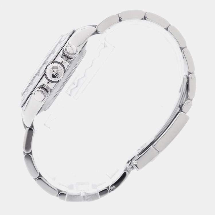 Pre Owned Rolex Cosmograph Daytona 116520 Automatic Black Stainless Steel Men's Wristwatch 40 mm