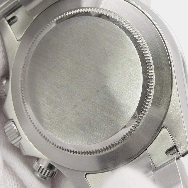 Pre Owned Rolex Cosmograph Daytona 116520 Automatic Black Stainless Steel Men's Wristwatch 40 mm