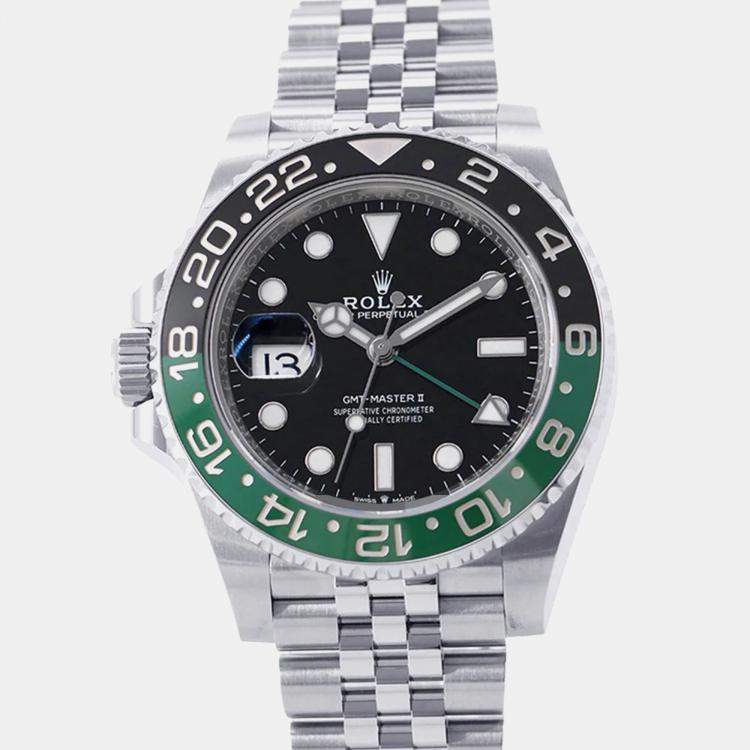 Pre Owned Rolex GMT-Master II 126720VTNR Automatic Black Stainless Steel Men's Wristwatch 40 mm
