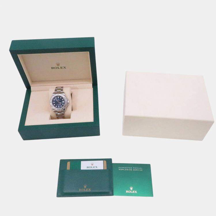 Pre Owned Rolex Yacht-Master 116622 Automatic Blue Stainless Steel Men's Wristwatch 40 mm