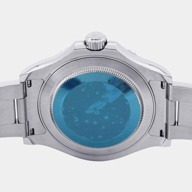 Pre Owned Rolex Yacht-Master 116622 Automatic Blue Stainless Steel Men's Wristwatch 40 mm