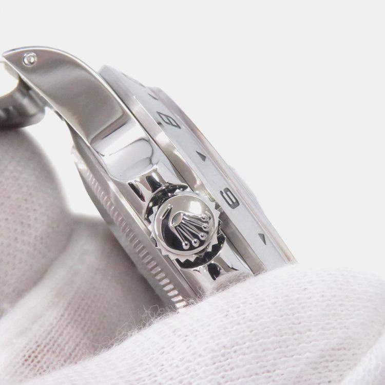 Pre Owned Rolex Explorer II 16570 Automatic Black Stainless Steel Men's Wristwatch 40 mm