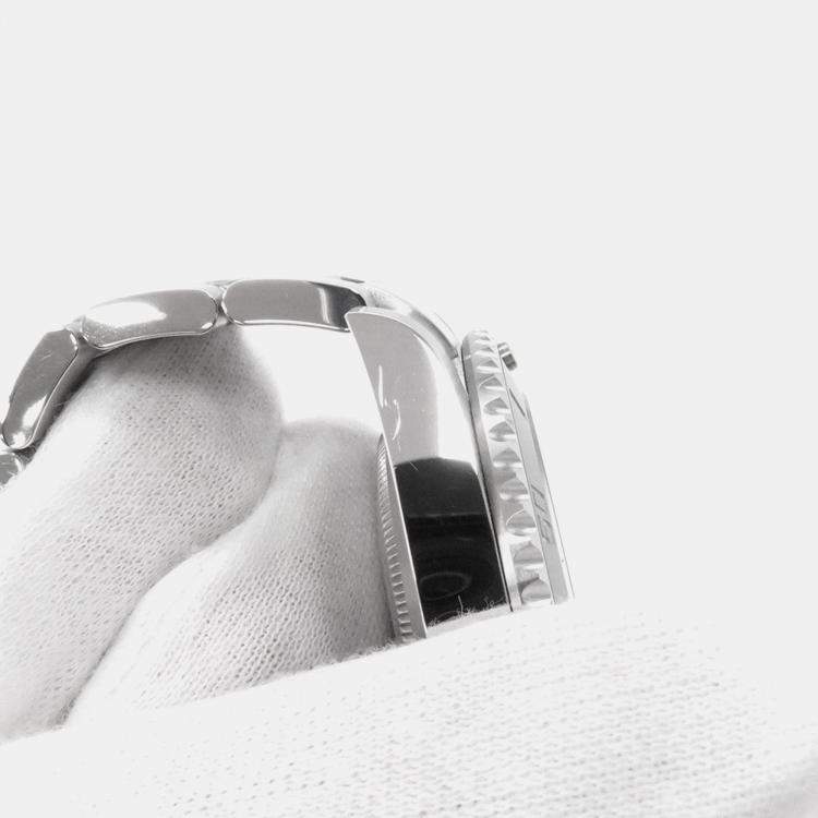 Pre Owned Rolex Submariner 124060 Automatic Black Stainless Steel Men's Wristwatch 41 mm