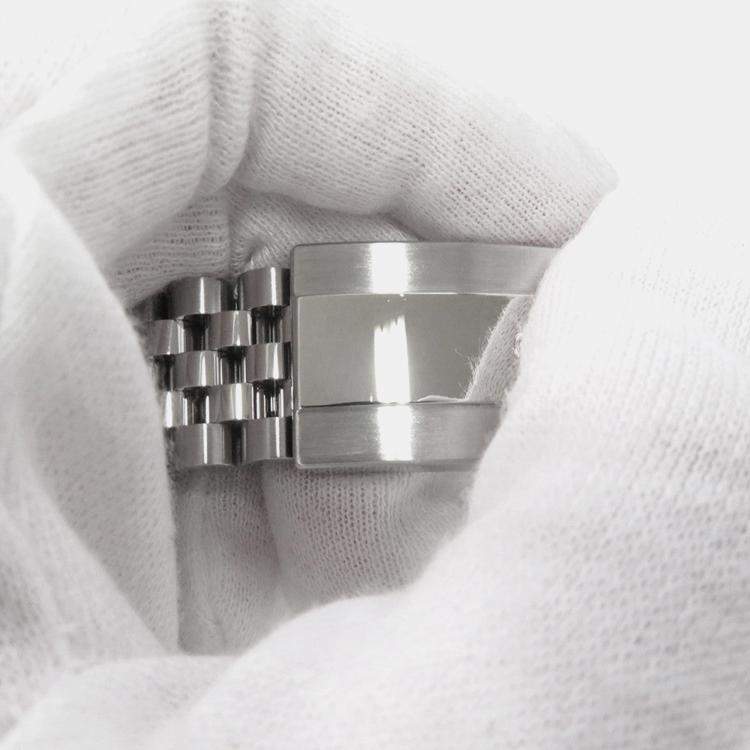 Pre Owned Rolex Datejust 126334 Automatic Green 18k White Gold Stainless Steel Men's Wristwatch 41 mm