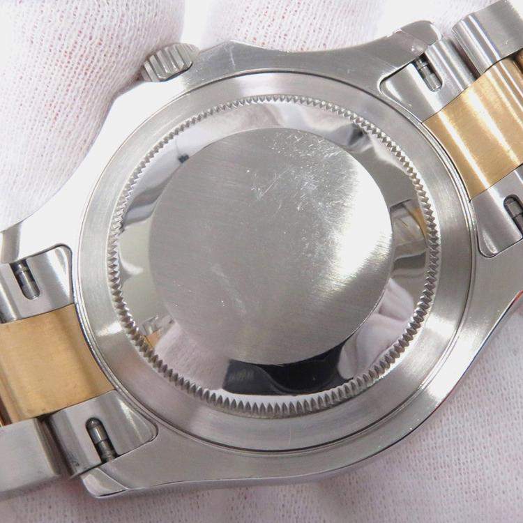 Pre Owned Rolex Yacht-Master 16623NC Automatic Black Shell 18k Yellow Gold Stainless Steel  Men's Wristwatch 40 mm