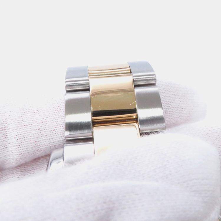 Pre Owned Rolex Yacht-Master 16623NC Automatic Black Shell 18k Yellow Gold Stainless Steel  Men's Wristwatch 40 mm