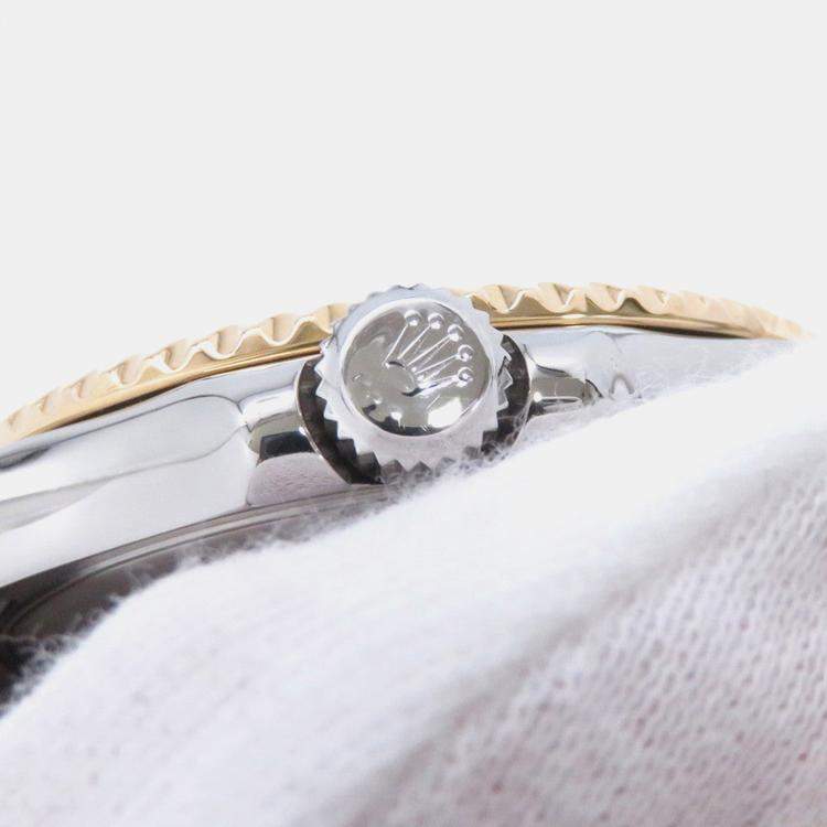 Pre Owned Rolex Yacht-Master 16623NC Automatic Black Shell 18k Yellow Gold Stainless Steel  Men's Wristwatch 40 mm