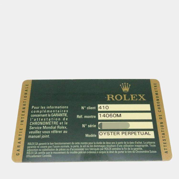 Pre Owned Rolex Submariner 14060M Automatic Black Stainless Steel Men's Wristwatch 40 mm