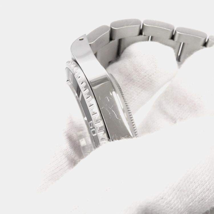 Pre Owned Rolex Submariner 14060M Automatic Black Stainless Steel Men's Wristwatch 40 mm