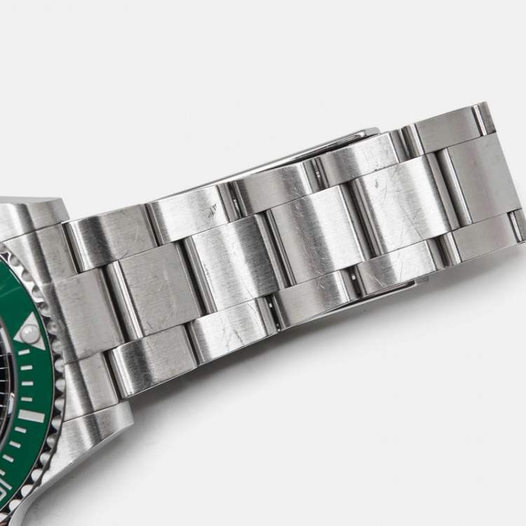 Pre Owned Rolex Submariner 'Starbucks' M126610LV-0002 Green Black Dial Cerachrom Oystersteel Men's Wristwatch 41 mm