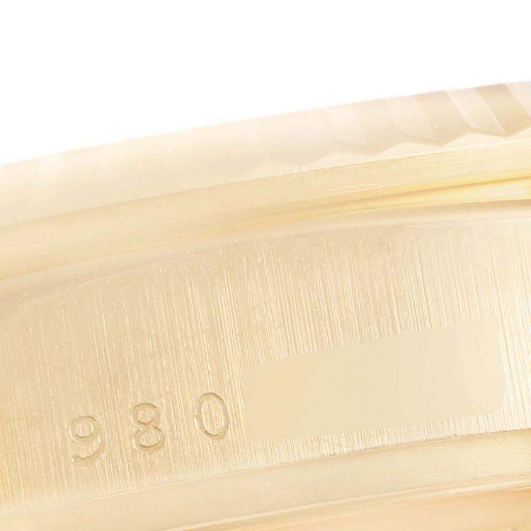 Pre Owned Rolex Blue Diamonds 18K Yellow Gold President Day-Date 18038 Men's Wristwatch 36 MM