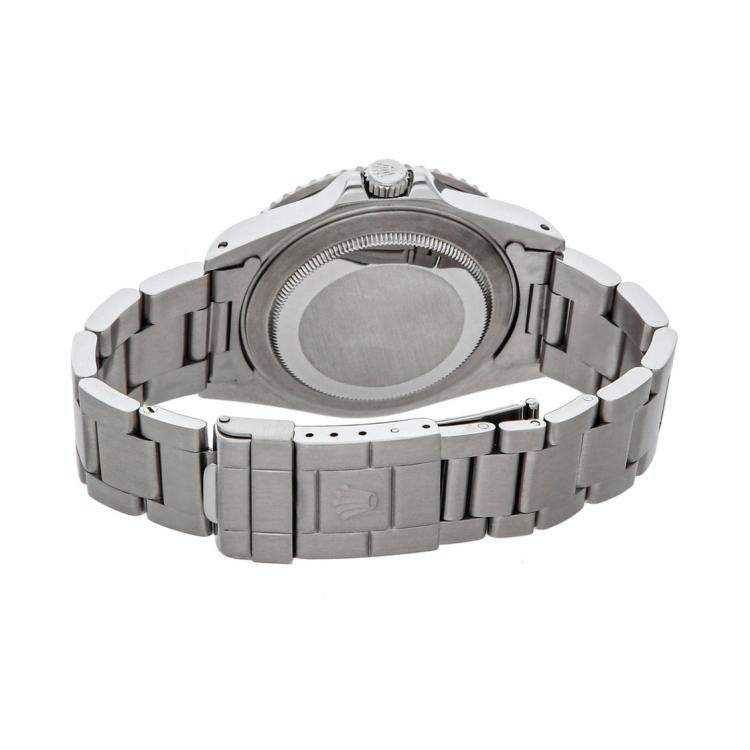 Pre Owned Rolex Black Stainless Steel GMT-Master II "Pepsi" 16710 Men's Wristwatch 40 MM