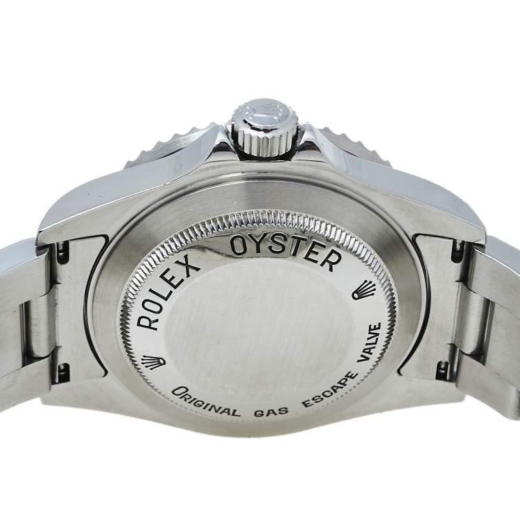 Pre Owned Rolex Black Stainless Steel Sea-Dweller 16600 T Automatic Men's Wristwatch 40 mm