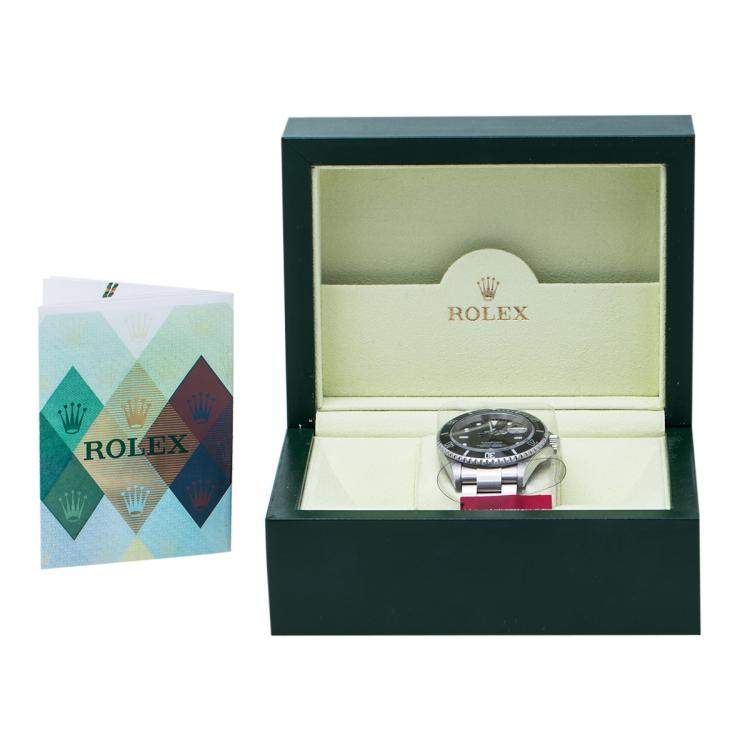 Pre Owned Rolex Black Stainless Steel Submariner 16610 Automatic Men's Wristwatch 40 mm