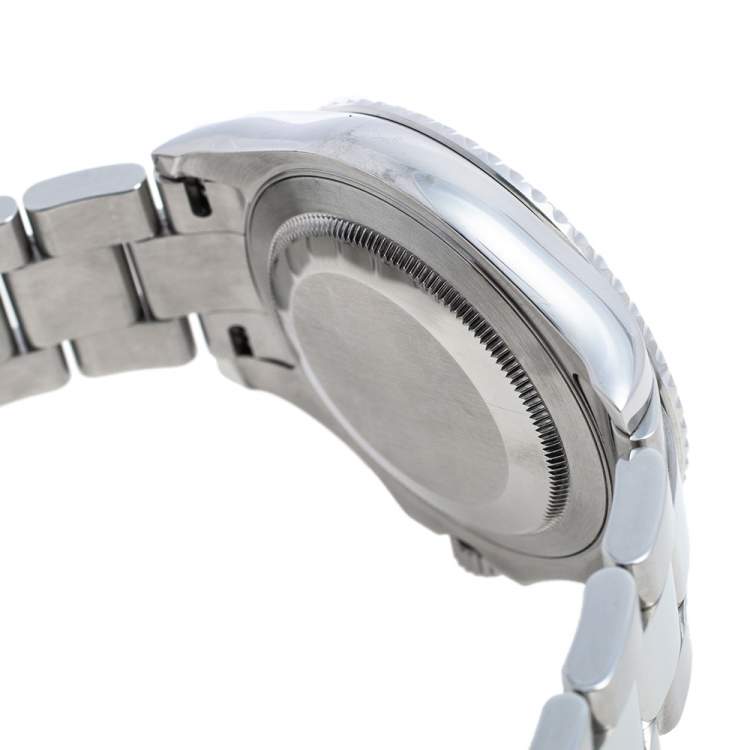 Pre Owned Rolex Platinum Stainless Steel Yacht-Master R16622290B7876 Men's Wristwatch 40 mm