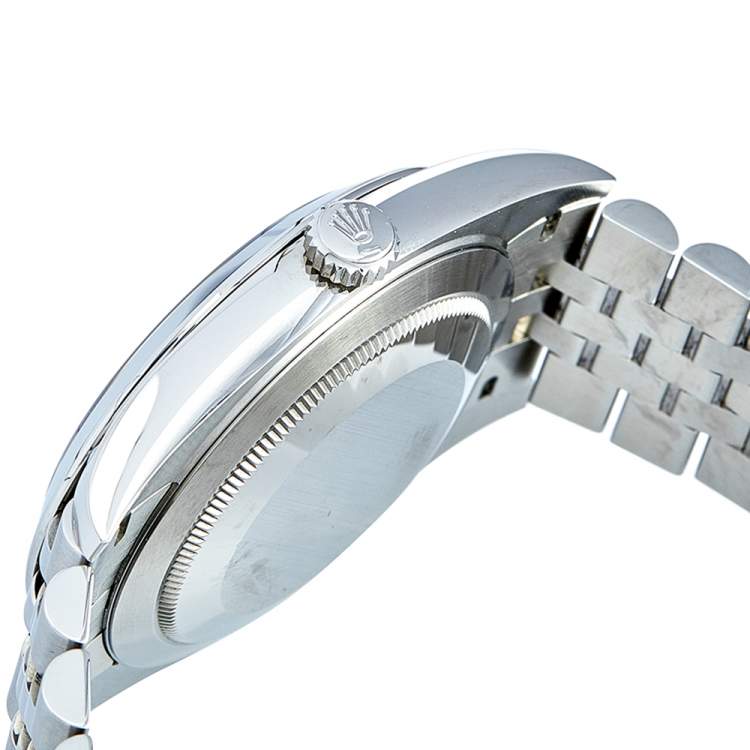 Pre Owned Rolex Grey Stainless Steel Datejust 126300 Men's Wristwatch 41 mm