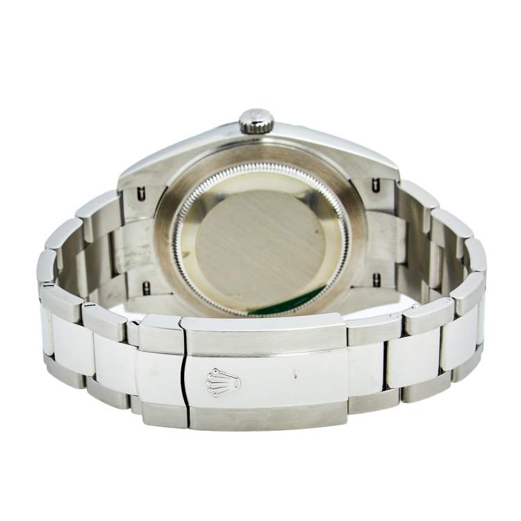 Pre Owned Rolex Silver Stainless Steel Datejust 126300 Men's Wristwatch 41 mm