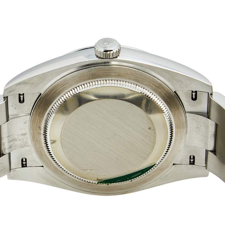 Pre Owned Rolex Silver Stainless Steel Datejust 126300 Men's Wristwatch 41 mm