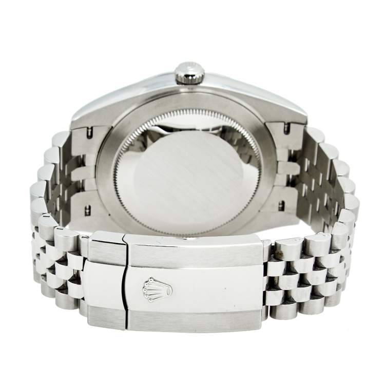 Pre Owned Rolex Grey Stainless Steel Datejust 126300 Men's Wristwatch 41 MM