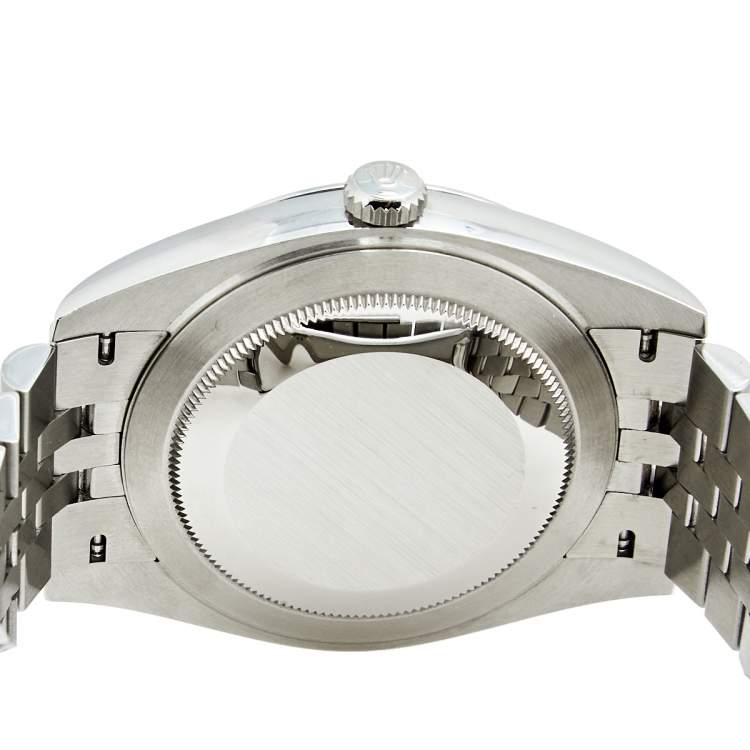 Pre Owned Rolex Grey Stainless Steel Datejust 126300 Men's Wristwatch 41 MM