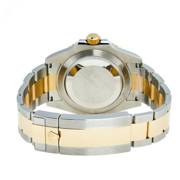 Pre Owned Rolex Black Cerachrome 18K Yellow Gold Stainless Steel Submariner M126613LN-0002 Men's Wristwatch 41 mm