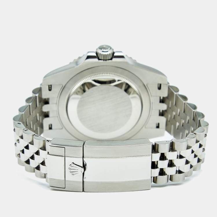 Pre Owned Rolex Black Cerachrome Stainless Steel GMT-Master II 126710BLRO Men's Wristwatch 40 mm