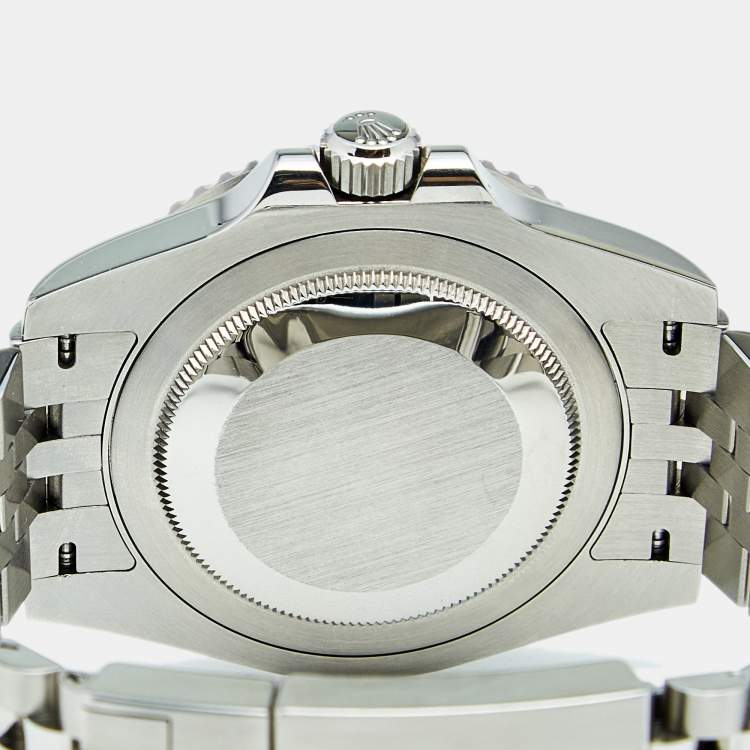 Pre Owned Rolex Black Cerachrome Stainless Steel GMT-Master II 126710BLRO Men's Wristwatch 40 mm