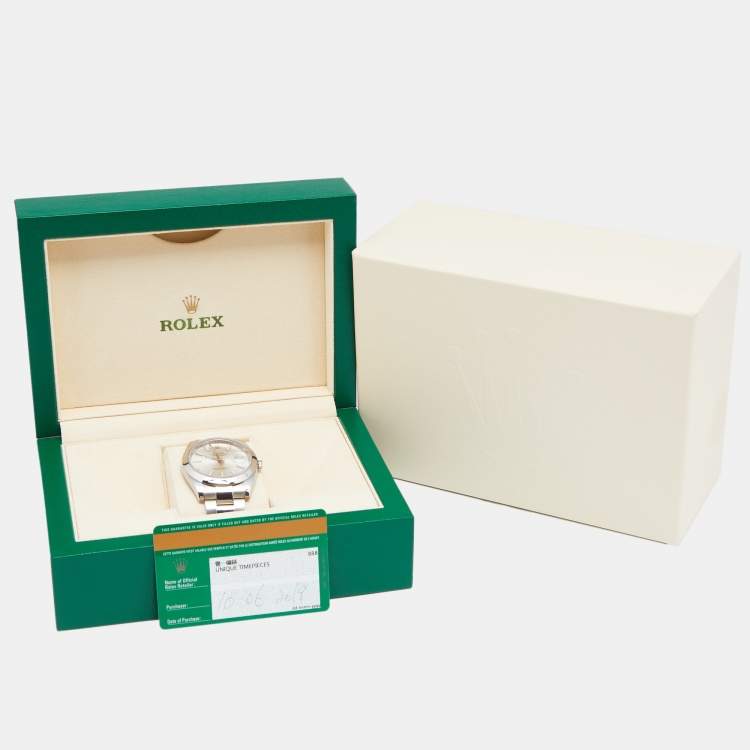 Pre Owned Rolex Silver Stainless Steel Datejust 41 126300 Men's Wristwatch 41 mm