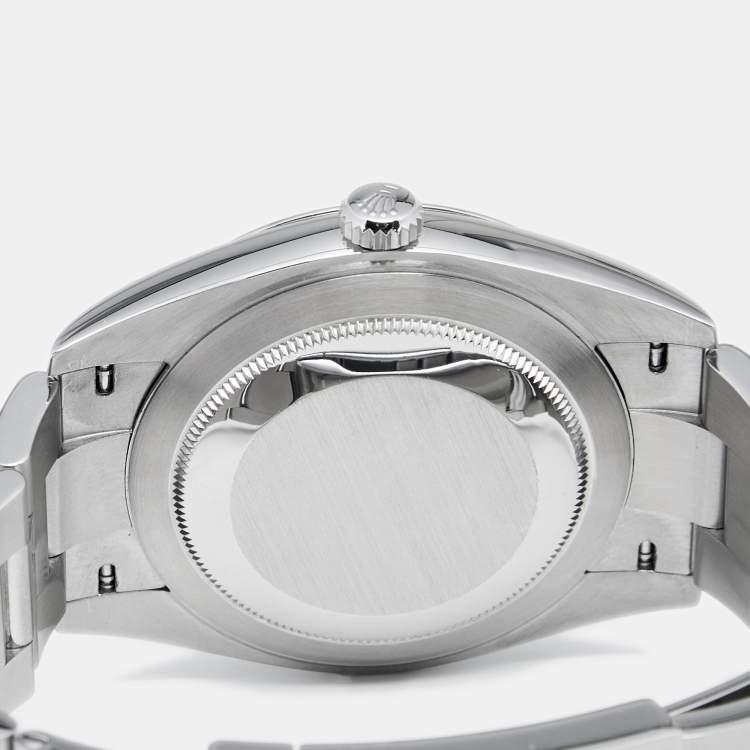 Pre Owned Rolex Silver Stainless Steel Datejust 41 126300 Men's Wristwatch 41 mm