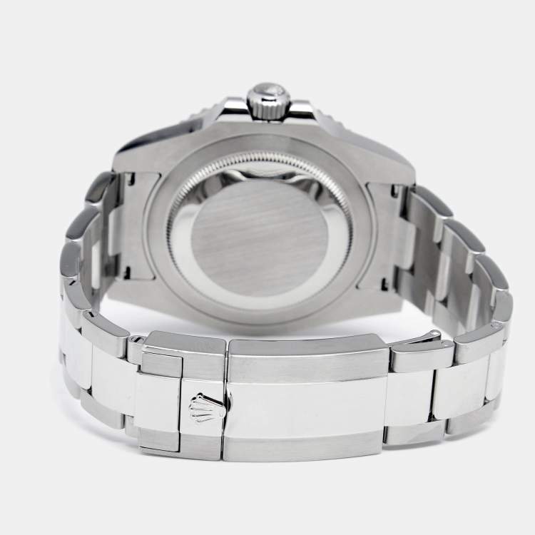 Pre Owned Rolex Black Cerachrom Stainless Steel GMT-Master II 'Batman' 116710 Men's Wristwatch 40 mm
