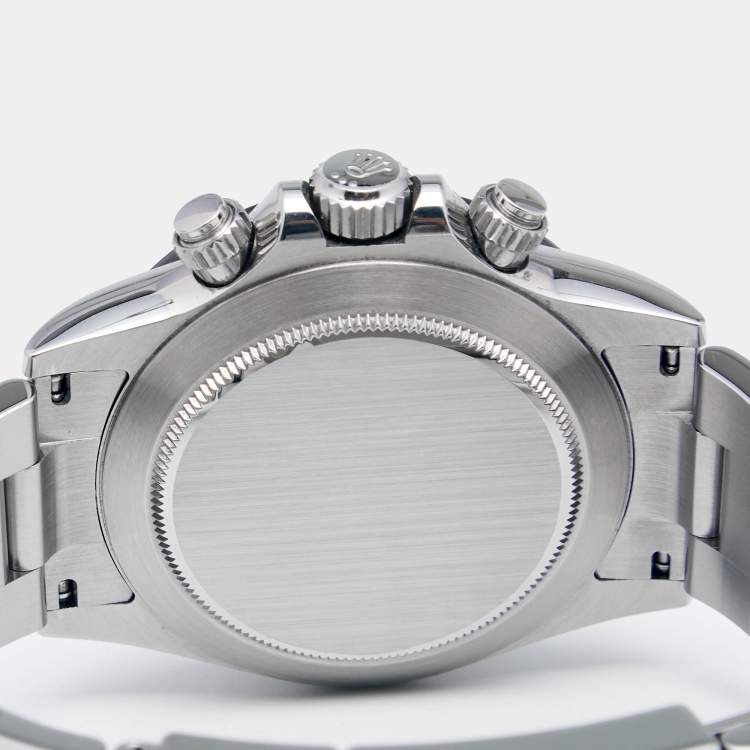 Pre Owned Rolex White Stainless Steel Cerachrom Cosmograph Daytona M116500LN-0001 Men's Wristwatch 40 mm