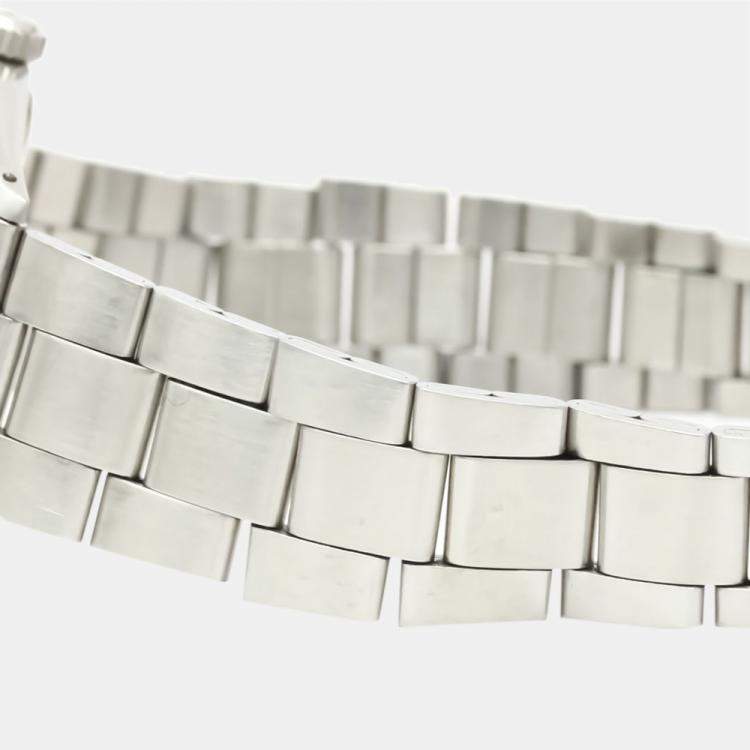 مملوكة مسبقًا Rolex Silver Stainless Steel Oyster Precision 6427 Hand-Winding Vintage Men's Wristwatch 35 MM