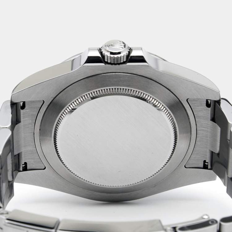 Pre Owned Rolex Black Stainless Steel Explorer II 216570-0002 Men's Wristwatch 42 mm