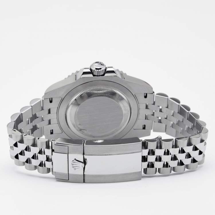 مملوكة مسبقًا Rolex Black Cerachrom Oystersteel "Batman" GMT Master II 126710BLNR Men's Wristwatch 40 mm