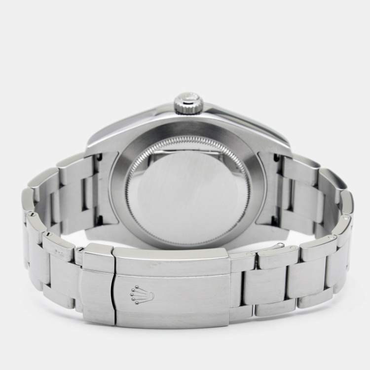Pre Owned Rolex Black Oystersteel Air-King M116900-0001 Men's Wristwatch 40 mm