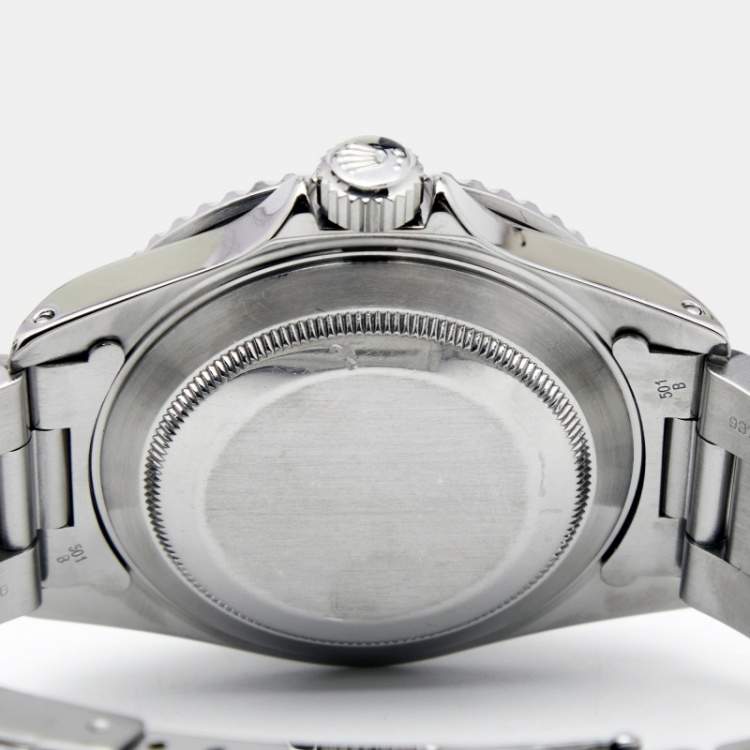 Pre Owned Rolex Black Stainless Steel Submariner 116610 Men's Wristwatch 40 mm