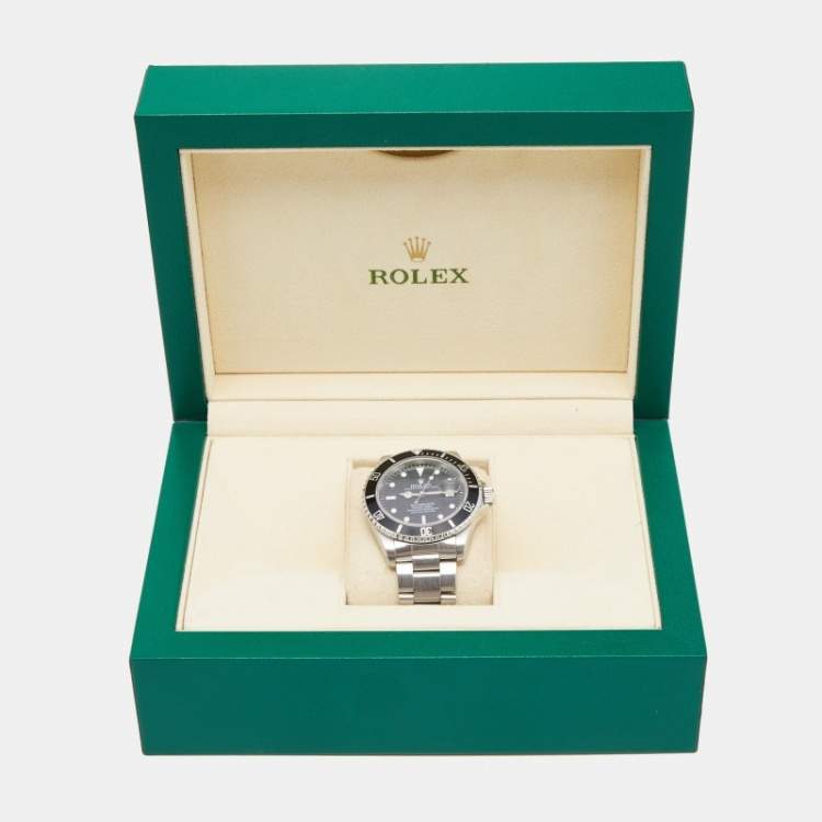 Pre Owned Rolex Black Stainless Steel Submariner 116610 Men's Wristwatch 40 mm